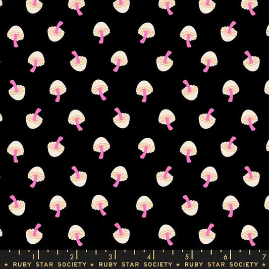 Tiny Mushrooms Black - Tiny Frights - Ruby Star Society