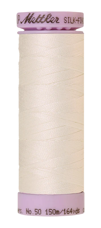 Mettler Silk Finish Cotton Thread, 100% Cotton, 150M, 50 weight
