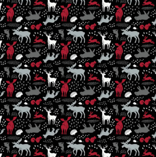 Forest Animal Black - North of Ordinary - Camelot