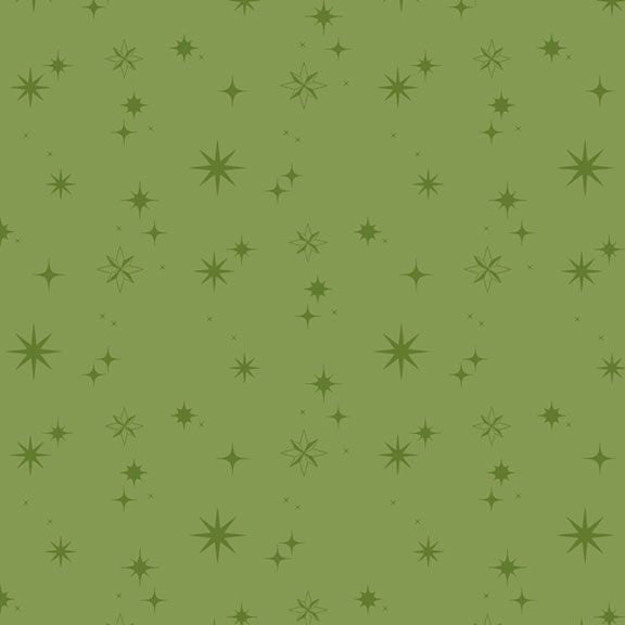 ** Remnant** Green Stars - Make It Merry - Marcus Fabrics