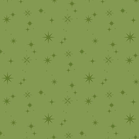 ** Remnant** Green Stars - Make It Merry - Marcus Fabrics
