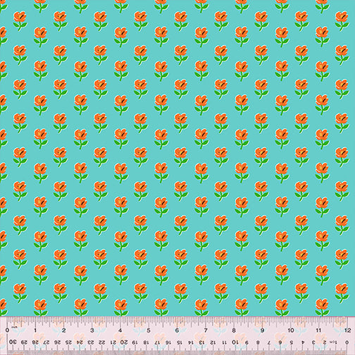 Windham Fabrics - Country Mouse - Provence Teal
