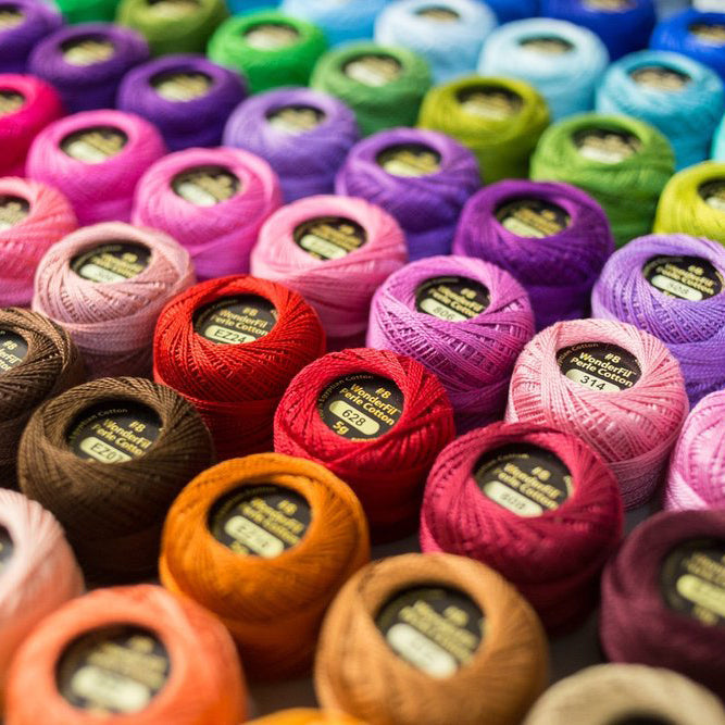WonderFil Perle Cotton 8wt Solid Colours