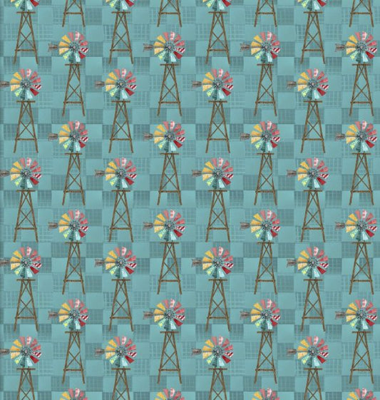 Shop Hop - 3 Wishes Fabric - Windmills